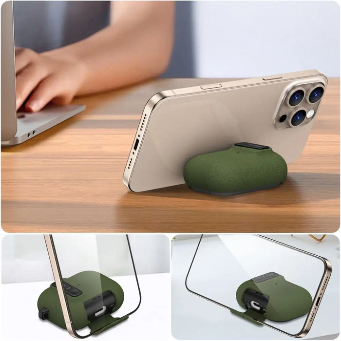 Тънък калъф Tech-Protect с кука за AirPods Pro 3 - зелен