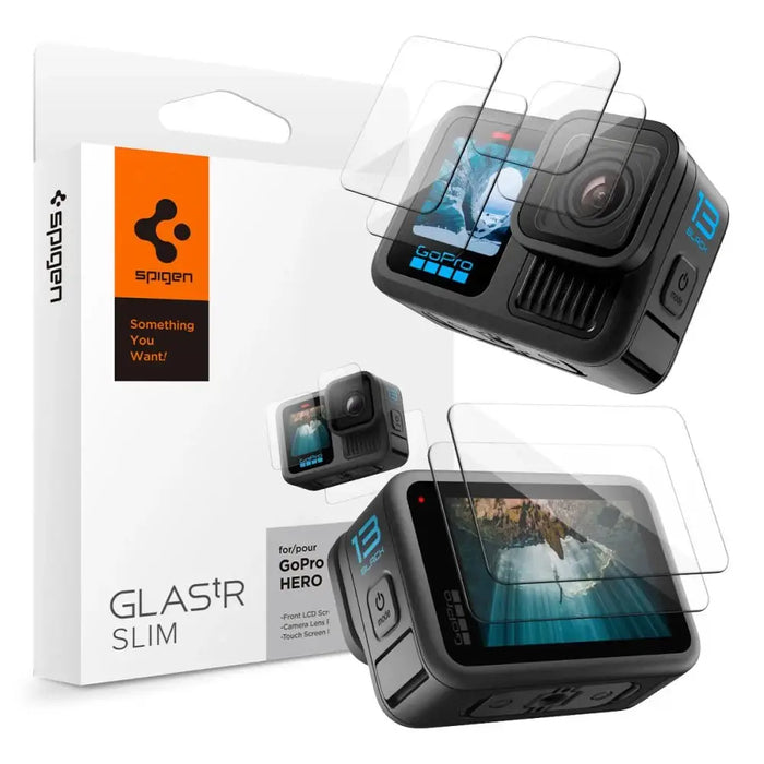 Тънко закалено стъкло Spigen Glas.tR за GoPro Hero 13