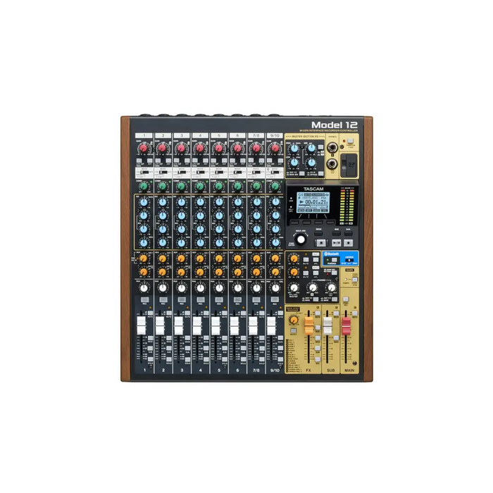 Tascam Model 12 12 канала 20 - 20000 Hz Черен Дърво