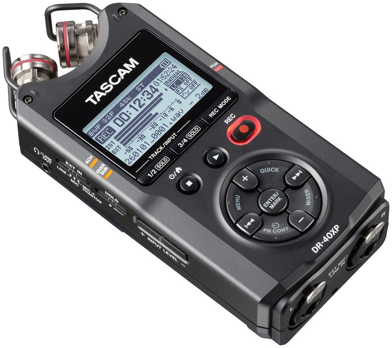 Tascam DR-40XP - преносим четириканален цифров рекордер с USB аудио интерфейс
