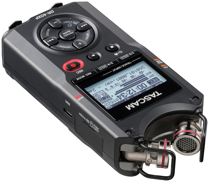 Tascam DR-40XP - преносим четириканален цифров рекордер с USB аудио интерфейс