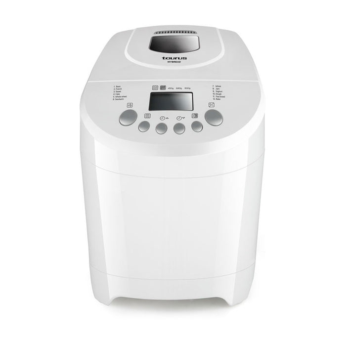 ХЛЕБОПЕКАРНА TAURUS MY BREAD 600 W, БЯЛ, БРОЙ ПРОГРАМИ 12