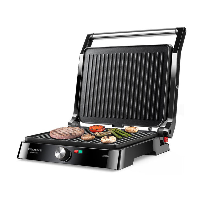 ГРИЛ TAURUS ETNA INOX II ЧЕРЕН, КАПАК, 2200 W
