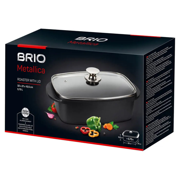 ТАВА С КАПАК 32X21X10.5СM 5.75 L BRIO