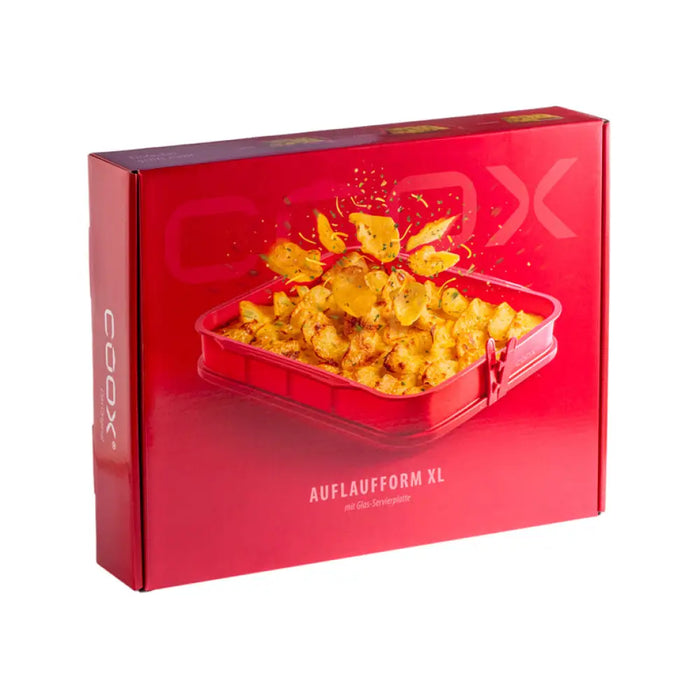 ТАВА СЪС СТЪКЛЕНА ОСНОВА 37X31X6.5 CM/3.8 L COOX