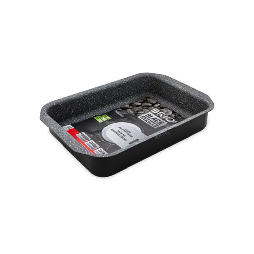 ТАВА ЗА ПЕЧЕНЕ ПРАВОЪГЪЛНА 35.5 X 24.8 X 6.2 CM BRIO BLACK