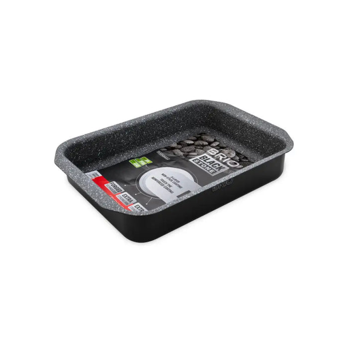 ТАВА ЗА ПЕЧЕНЕ ПРАВОЪГЪЛНА 35.5 X 24.8 X 6.2 CM BRIO BLACK