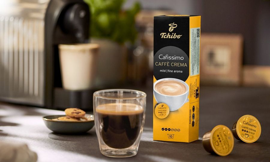 Кафе капсули Tchibo - Cafissimo Caffe Crema Fine Aroma, 10 капсули