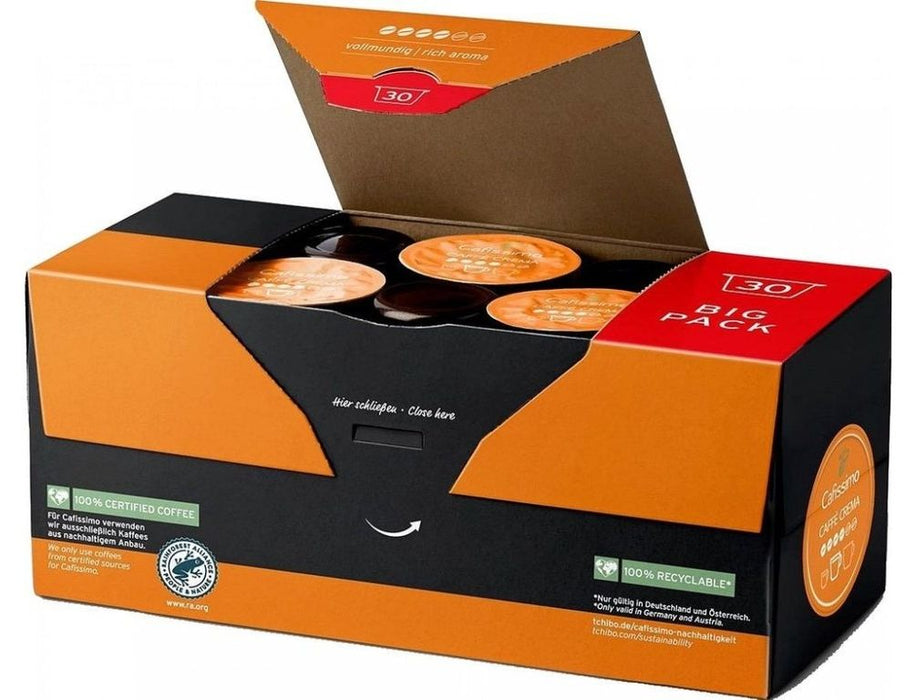 Кафе капсули Tchibo - Cafissimo Caffè Crema Rich Aroma, 30 капсули