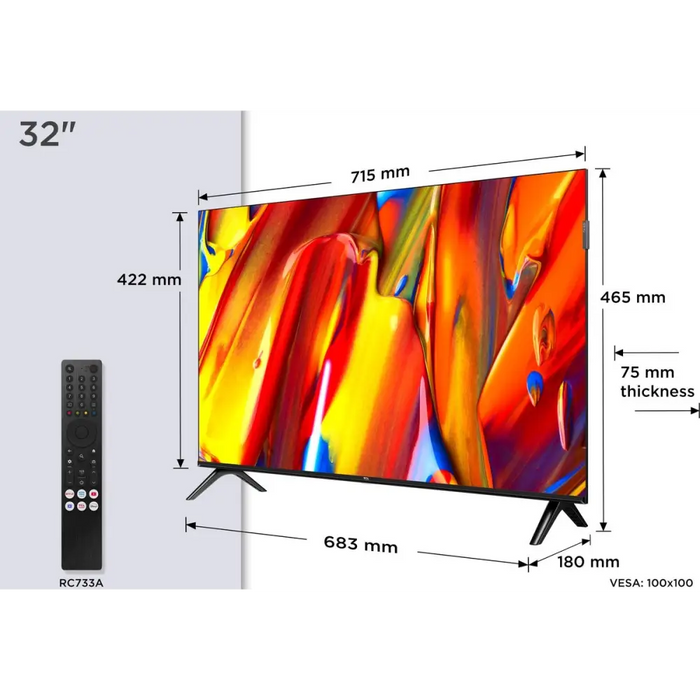 TCL 32V5C Телевизор 81,3 cm (32’’) Full HD Smart TV Wi-Fi