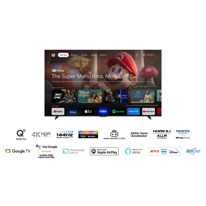 TCL C65 Serie C6 Smart TV QLED 4K 98’’ 98C655 144Hz аудио