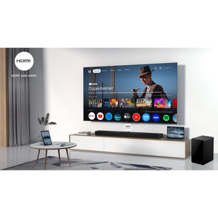 TCL Q Q75H Class 5.1.2 Channel Sound Bar с Dolby Atmos