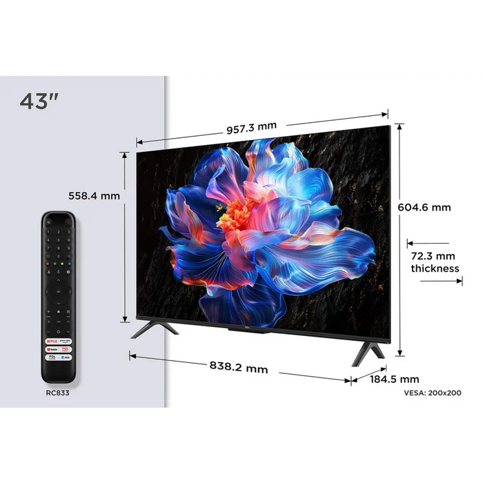 TCL V6C 43V6C Телевизор 109,2 cm (43’’) 4K Ultra HD Smart