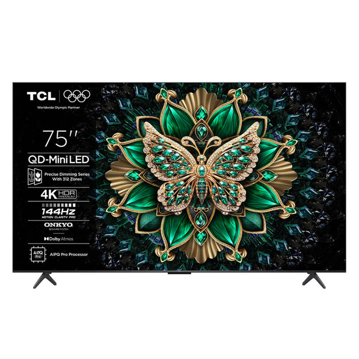 Телевизор TCL 75MQLED75K 4K Ultra HD MINI LED SMART TV, GOOGLE TV, 75.0 ", 189.0 см