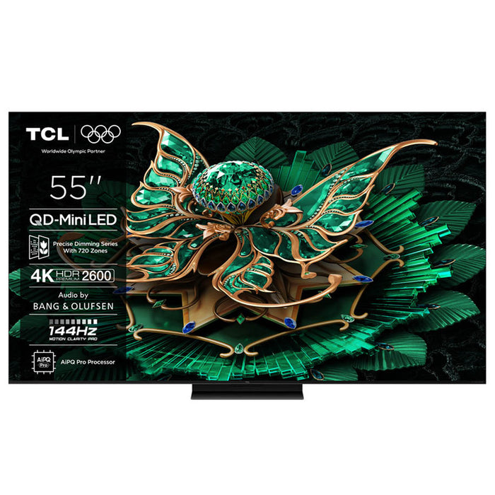 Телевизор TCL 55C71K 4K Ultra HD Mini LED SMART TV, GOOGLE TV, 55.0 ", 139.0 см