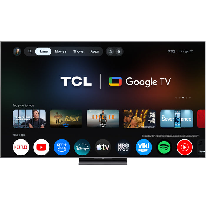 Телевизор TCL 65C8L 4K ULTRA HD SQD-Mini LED SMART TV, GOOGLE TV, 65.0 ", 164.0 см
