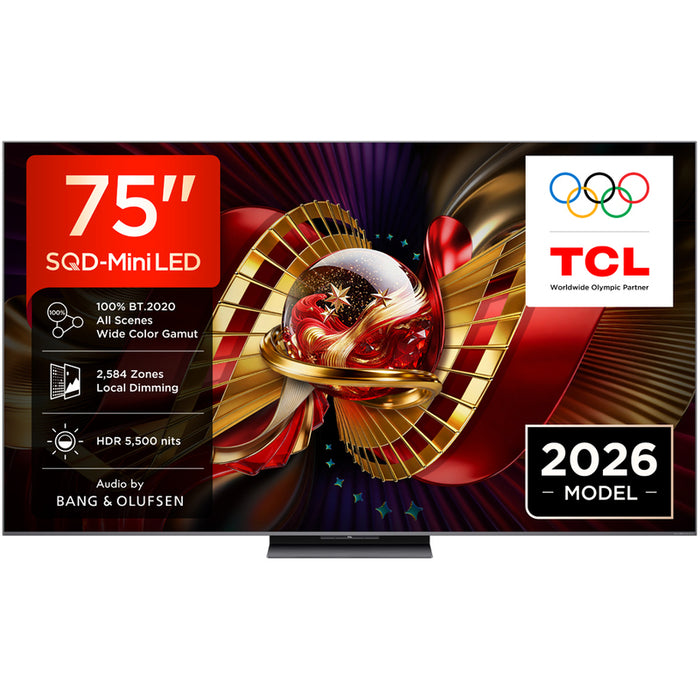 Телевизор TCL 75C8L 4K ULTRA HD SQD-Mini LED SMART TV, GOOGLE TV, 75.0 ", 189.0 см