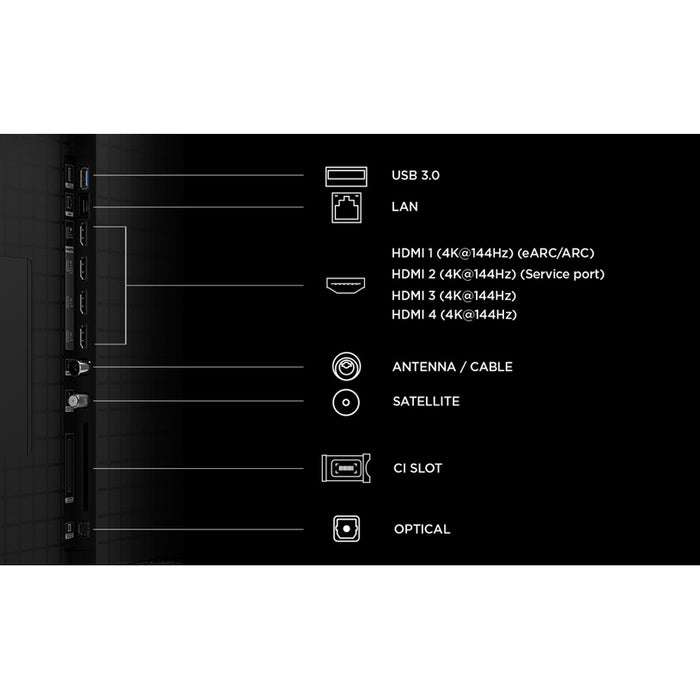 Телевизор TCL 75C8L 4K ULTRA HD SQD-Mini LED SMART TV, GOOGLE TV, 75.0 ", 189.0 см