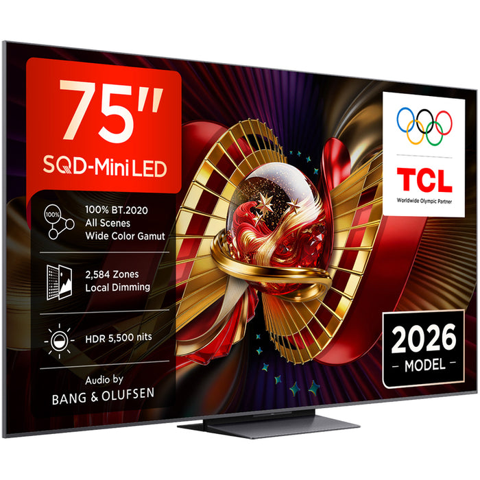 Телевизор TCL 75C8L 4K ULTRA HD SQD-Mini LED SMART TV, GOOGLE TV, 75.0 ", 189.0 см