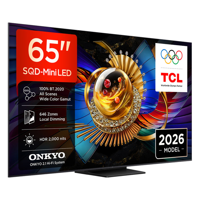 Телевизор TCL 65Q7D, 65"(164 см), SQD-Mini LED, 4K Ultra HD, Smart TV, Google TV