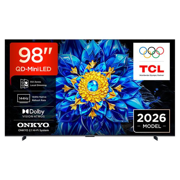 Телевизор TCL 98P8L 4K ULTRA HD QD-Mini LED SMART TV, GOOGLE TV, 98.0 ", 248.0 см