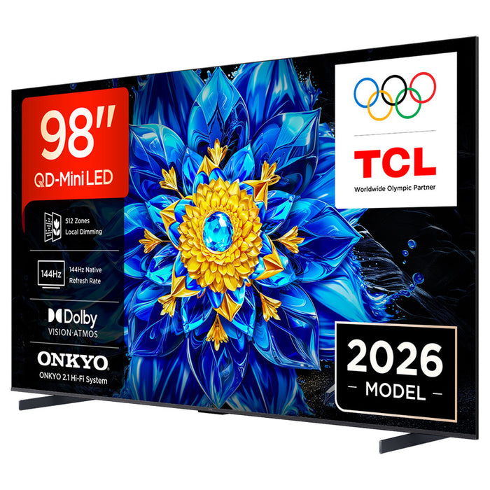 Телевизор TCL 98P8L 4K ULTRA HD QD-Mini LED SMART TV, GOOGLE TV, 98.0 ", 248.0 см