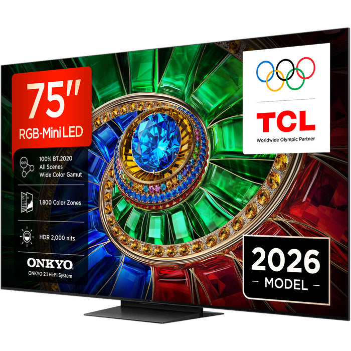 Телевизор TCL 75RM7L 4K ULTRA HD RGB-Mini LED SMART TV, 75.0 ", 189.0 см