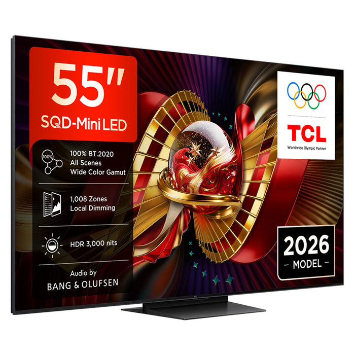 Телевизор TCL 55C8L 4K ULTRA HD SQD-Mini LED SMART TV, GOOGLE TV, 55.0 ", 139.0 см