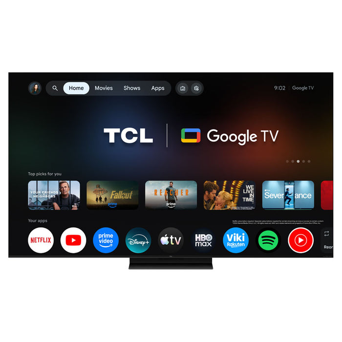 Телевизор TCL 55C8L 4K ULTRA HD SQD-Mini LED SMART TV, GOOGLE TV, 55.0 ", 139.0 см