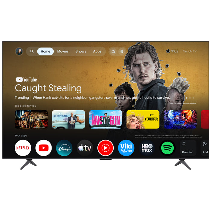 TCL P8L 85P8L телевизор 2.16 м (85") 4K Ultra HD Smart TV Wi-Fi Черен 450 cd/m²