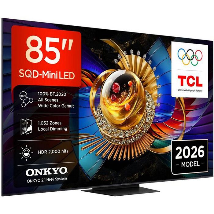 Телевизор TCL 85Q7D, 85"(215,9 см), SQD-Mini LED, 4K Ultra HD, Smart TV, Google TV