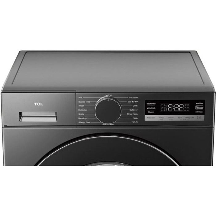 Пералня TCL FF0844SA0EE, 8 кг, 1400 об/мин, Wi-Fi, Сив