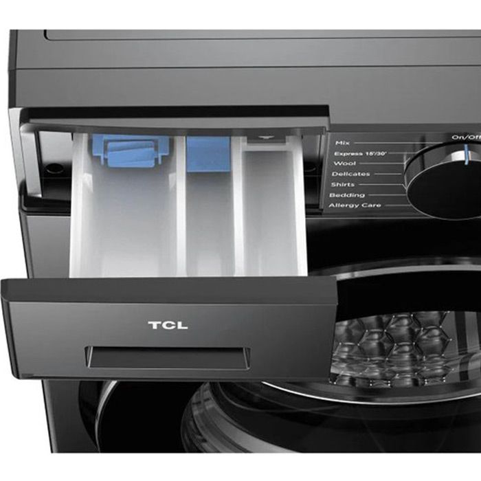 Пералня TCL FF0844SA0EE, 8 кг, 1400 об/мин, Wi-Fi, Сив