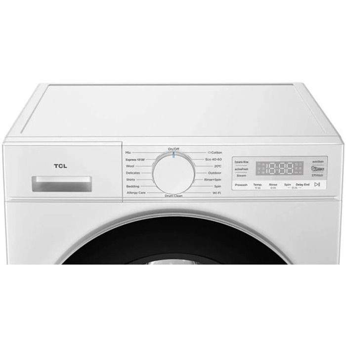 Пералня TCL FF0844SA0EE, 8 кг, 1400 об/мин, Wi-Fi, Бял