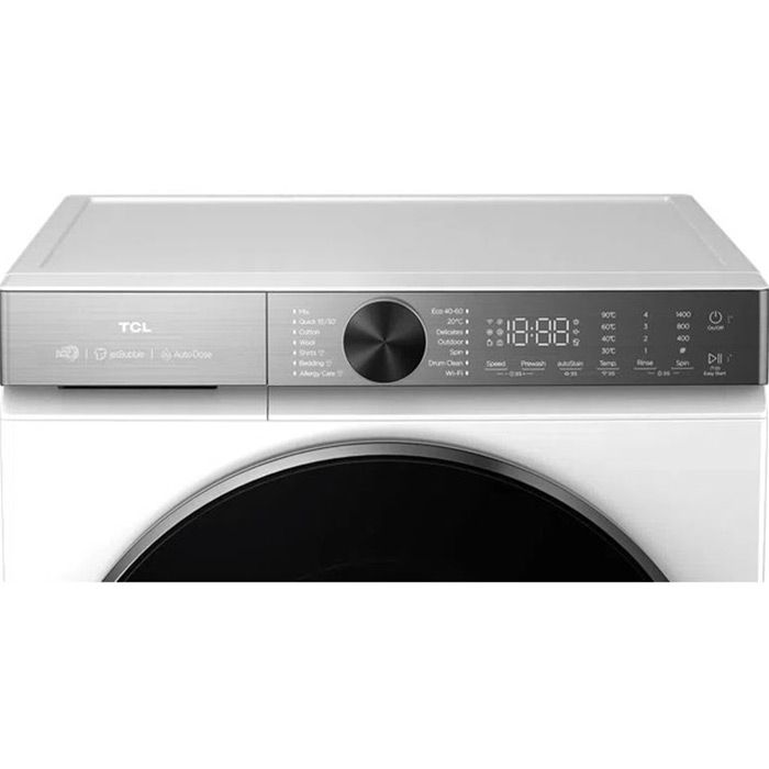 Пералня TCL FP1154WA0EE, 11 кг, 1400 об/мин, Wi-Fi, Бяла