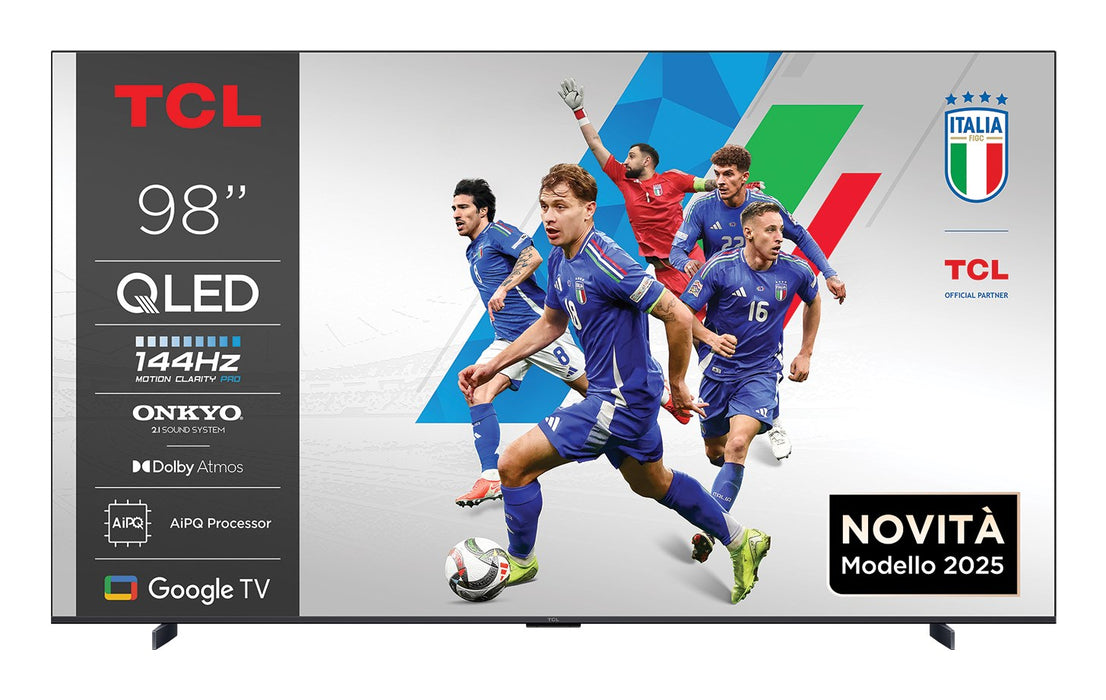 TCL P89K 98P89K телевизор 2.49 м (98") 4K Ultra HD Smart TV Wi-Fi Металик 450 cd/m²