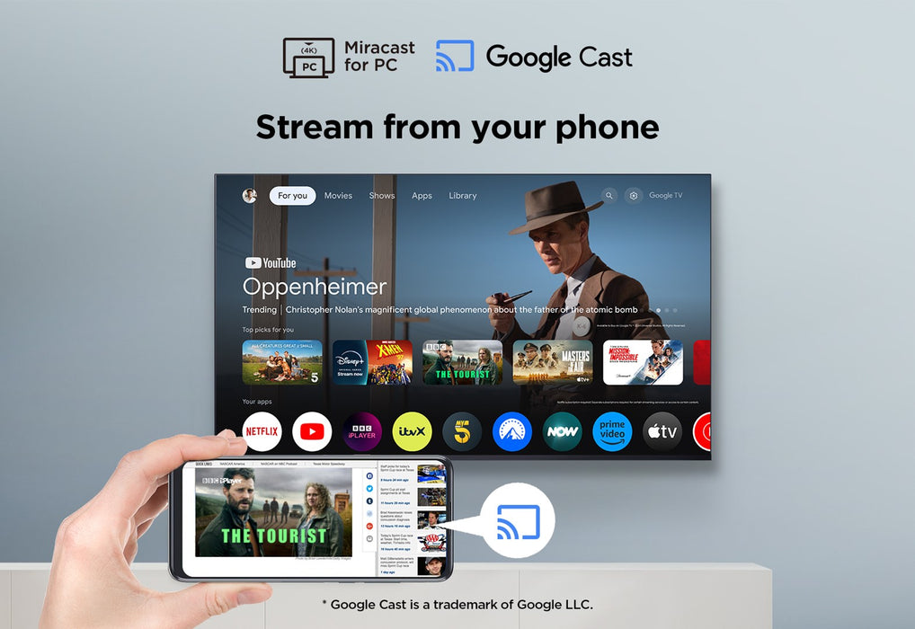 TCL V6C 43V6C Телевизор 109,2 cm (43") 4K Ultra HD Smart TV Wi-Fi Метален 260 cd/m²