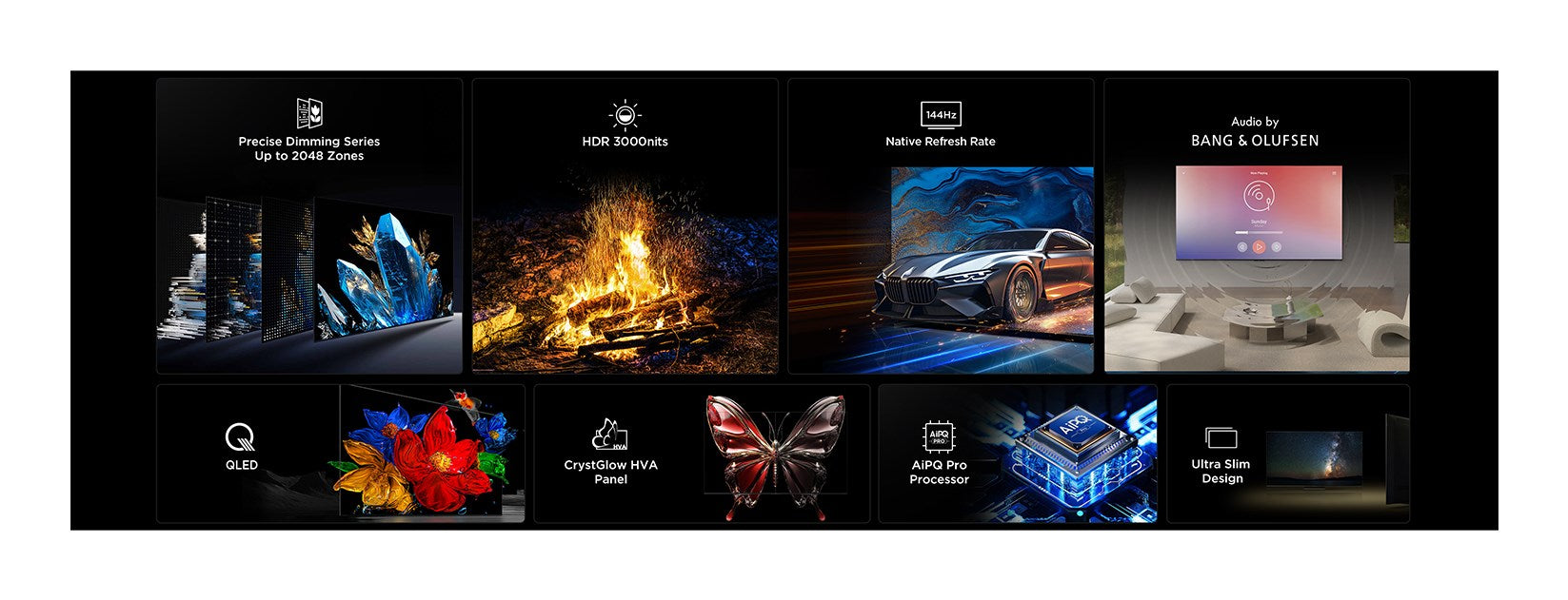 TCL 50C7K телевизор 127 см (50") 4K Ultra HD Smart TV Wi-Fi Металик 2000 cd/m²