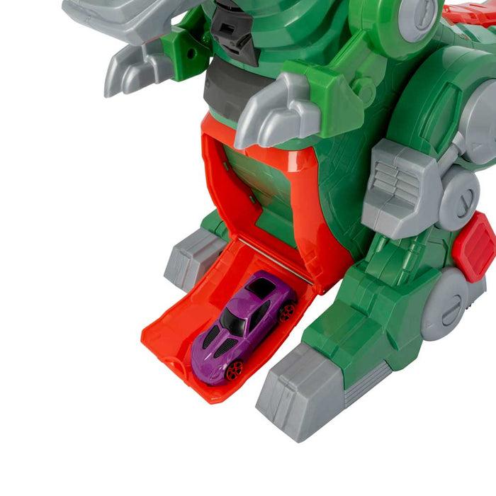 HTI TEAMSTERZ Robo Wreckerz Динозавър Изстрелвачка с Кола Mega Rex