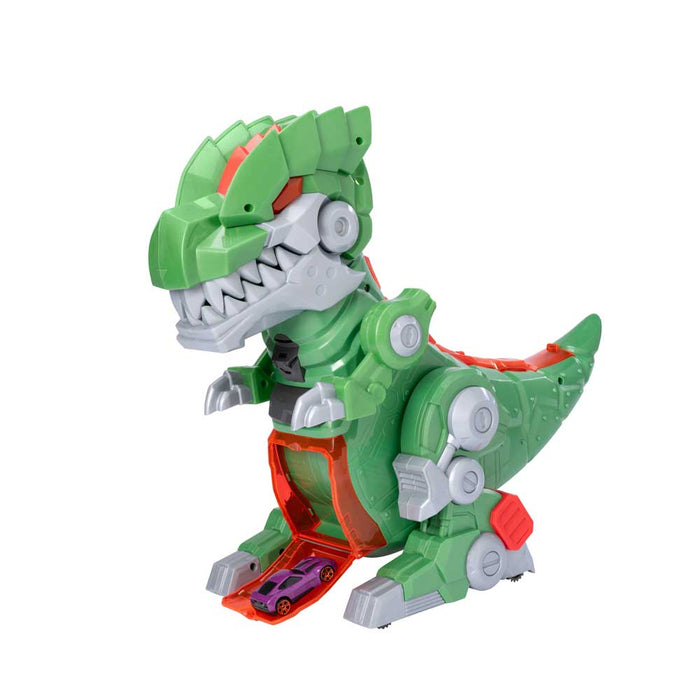 HTI TEAMSTERZ Robo Wreckerz Динозавър Изстрелвачка с Кола Mega Rex
