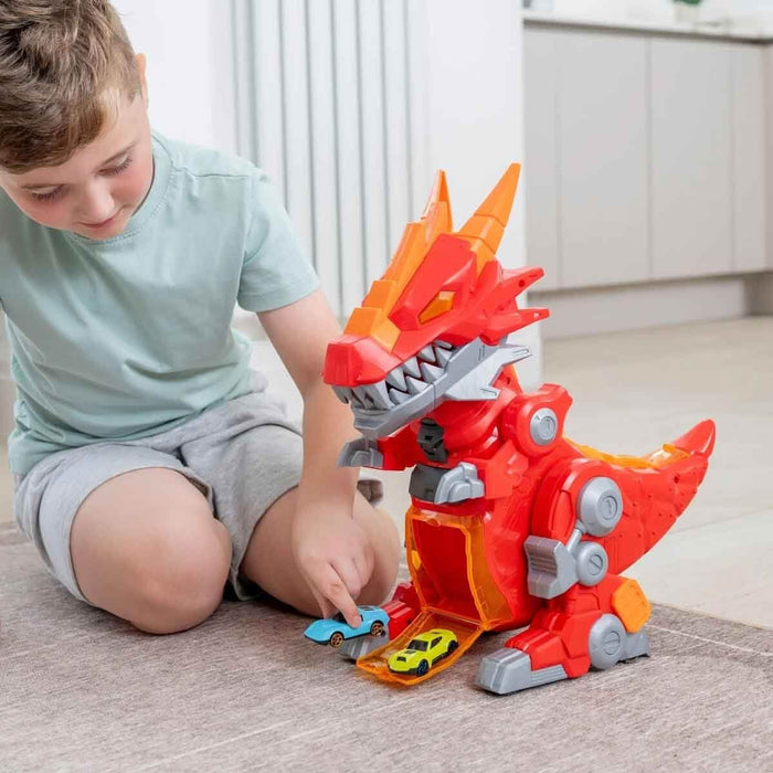 Интерактивната играчка Teamsterz Robo Wreckerz Mega Beast - Динозавър