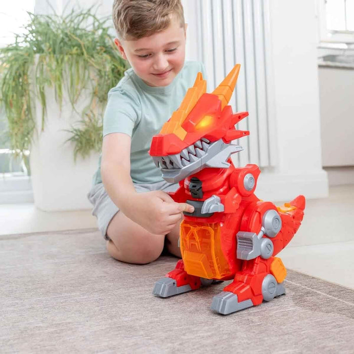 Интерактивната играчка Teamsterz Robo Wreckerz Mega Beast - Динозавър