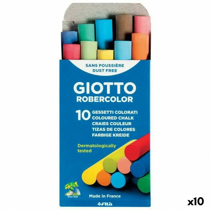 Тебешира Giotto Многоцветен 10 броя