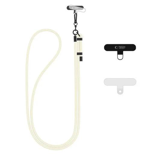 Tech-Protect C1S Rope Crossbody Strap Leash - Бял
