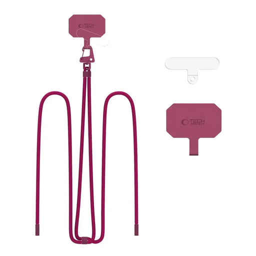 Tech-Protect C5S Rope Crossbody Strap Leash - Бордо