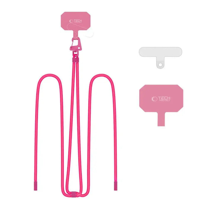 Tech-Protect C5S Rope Crossbody Strap Leash - Fuchsia