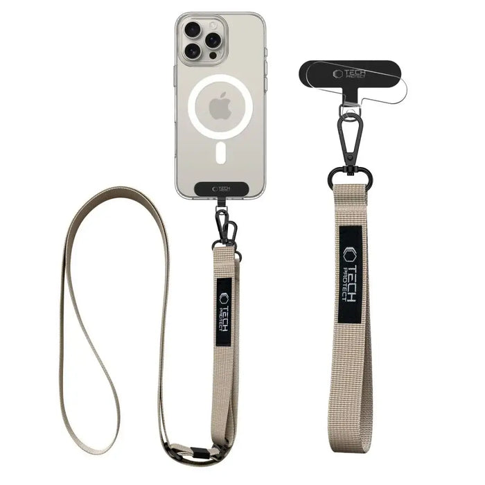 Tech-Protect C65 въже Crossbody Leash - бежово