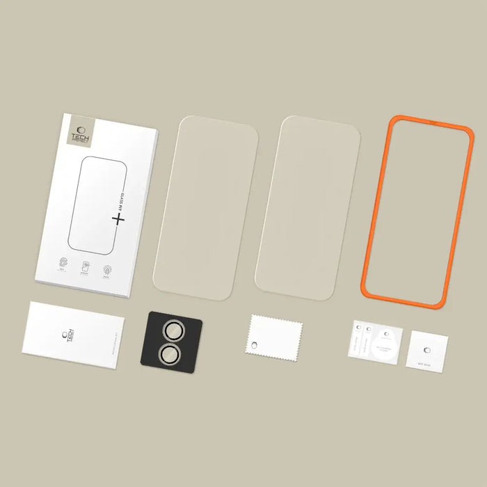 Tech-Protect Easy Set+ 3 пакета закалено стъкло за iPhone