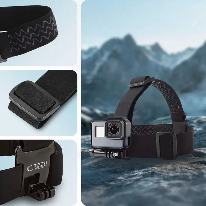 Tech-Protect GA100 Head Mount за GoPro / DJI - черен
