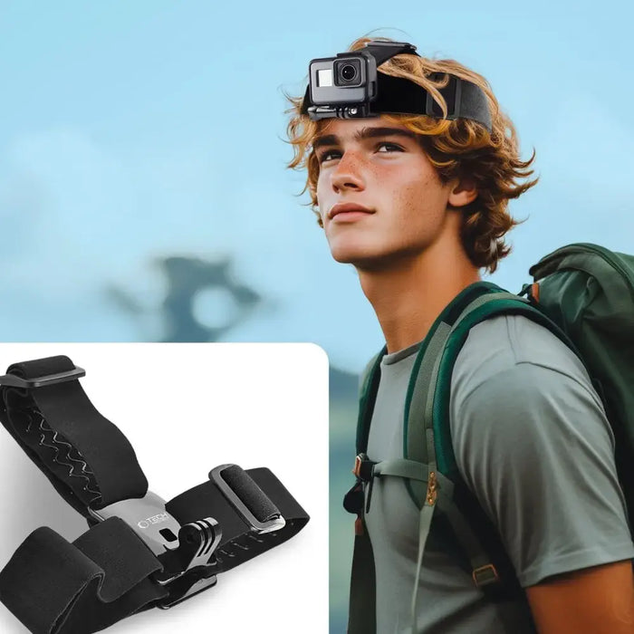 Tech-Protect GA100 Head Mount за GoPro / DJI - черен
